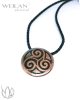 Kelta - Triskelion bronz tűzzománc medál OG