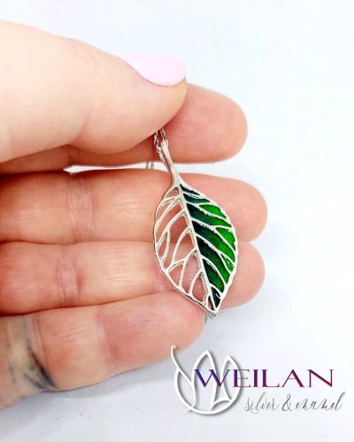 Fagus / Bükk ezüst tűzzománc medál