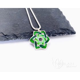 Druida ezüst tűzzománc medál, kisebb méret