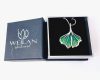 Leaf - Ginkgo Biloba - ezüst tűzzománc medál Weilan díszdobozban