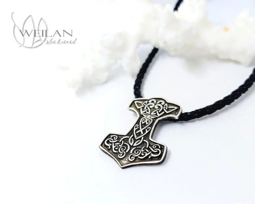 Edda - Mjölnir - Thor kalapácsa ezüst medál