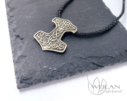 Edda - Mjölnir - Thor pörölye ezüst medál