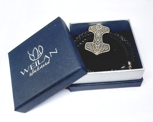 Edda - Mjölnir - Thor kalapácsa ezüst medál WEILAN díszdobozban