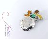 The little prince - ezüst tűzzománc bross