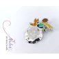 The little prince - ezüst tűzzománc bross
