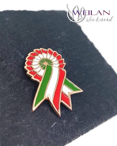 Bronz tűzzománc kokárda