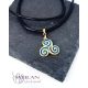 Triskelion bronz tűzzománc medál 