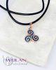 Kelta - Triskelion bronz tűzzománc medál