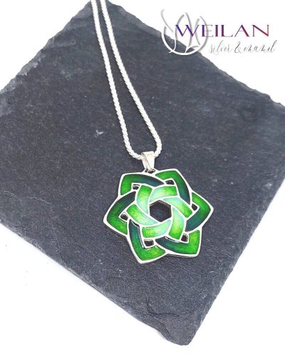 Druida ezüst tűzzománc medál