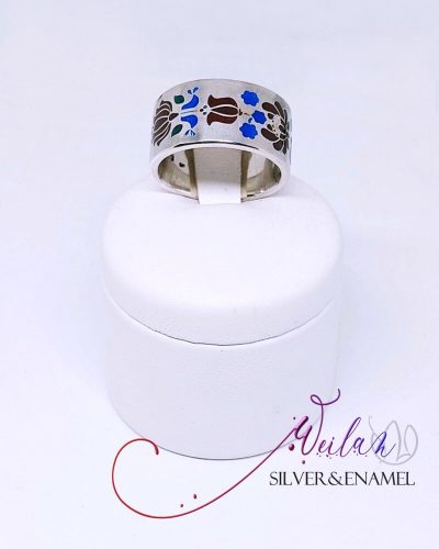 Tradició ezüst tűzzománc gyűrű