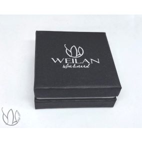   Weilan - logózott ékszertartó doboz - sötétszürke vagy ezüstszürke színben