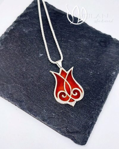 Hej'tulipán - Mátkám ezüst tűzzománc medál