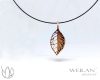 Leaf - Fagus / Bükk bronz tűzzománc medál