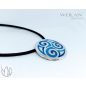Kelta - Triskelion ezüst tűzzománc medál