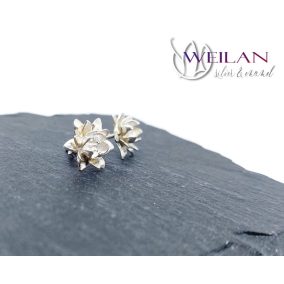 Tündérrózsa ezüst fülbevaló