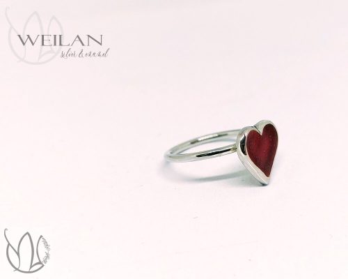 Karnevál - My Valentine ezüst tűzzománc gyűrű 2