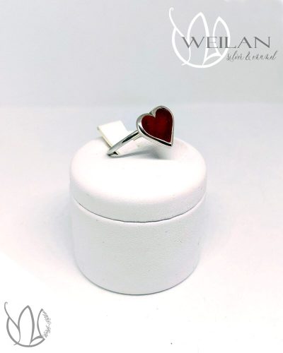 Karnevál - My Valentine ezüst tűzzománc gyűrű 4