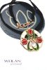 Hej' tulipán - Körtánc bronz tűzzománc medál 1