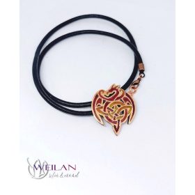 Kelta sárkány - bronz tűzzománc medál