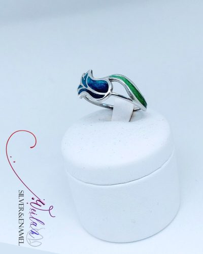 Hej'tulipán - Virágszálam ezüst gyűrű