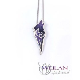 Edda - Fenrir farkas - ezüst tűzzománc medál 