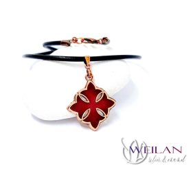 Tűzzománcozott bronz Görög kereszt medál