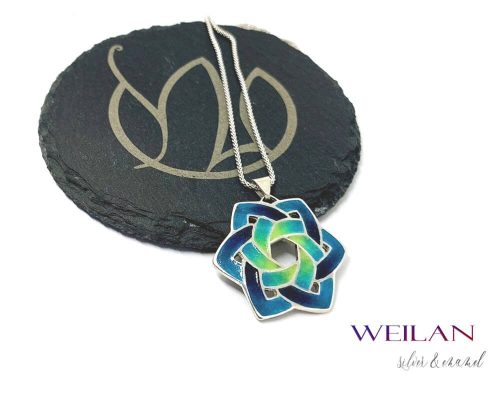 Kelta - Druida ezüst tűzzománc medál