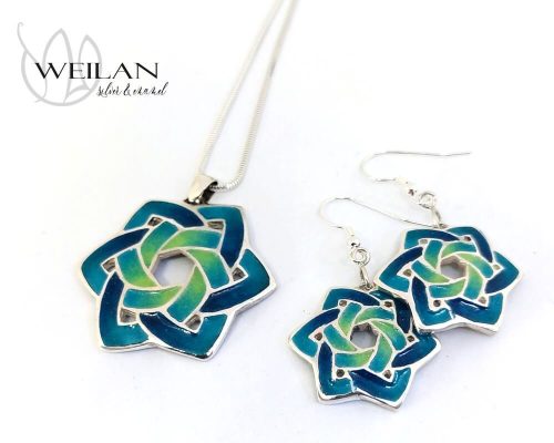 Kelta - Druida ezüst tűzzománc szett