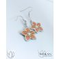 Flora - Cseresznyevirág ezüst tűzzománc fülbevaló