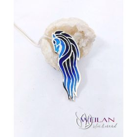 Kelta - Epona ezüst tűzzománc medál OG