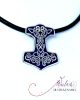 Edda - Mjölnir - Thor kalapácsa ezüst tűzzománc medál