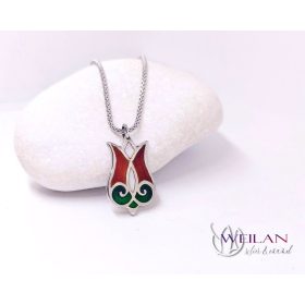 Mátkám - ezüst tűzzománc medál, kis méret