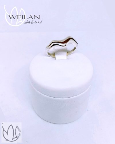 Wave - ezüst tűzzománc gyűrű