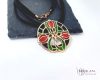 Hej' tulipán - Körtánc bronz tűzzománc medál 2