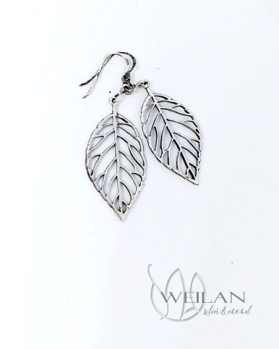 Leaf - Fagus / Bükk ezüst fülbevaló