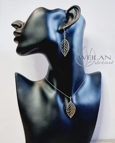 Leaf - Fagus / Bükk ezüst szett viselése