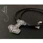 Edda - Mjölnir - Thor kalapácsa ezüst tűzzománc medál