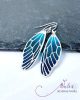 Wings - Dragonfly - ezüst ajour tűzzománc fülbevaló OG