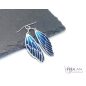 Wings - Dragonfly - ezüst ajour tűzzománc fülbevaló 