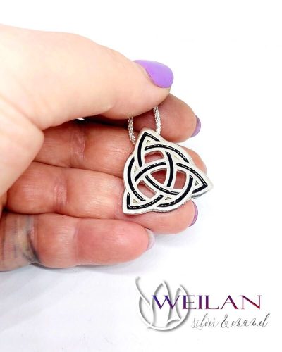 Trinity ezüst tűzzománc medál