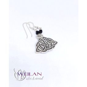 Trinity ezüst tűzzománc fülbevaló