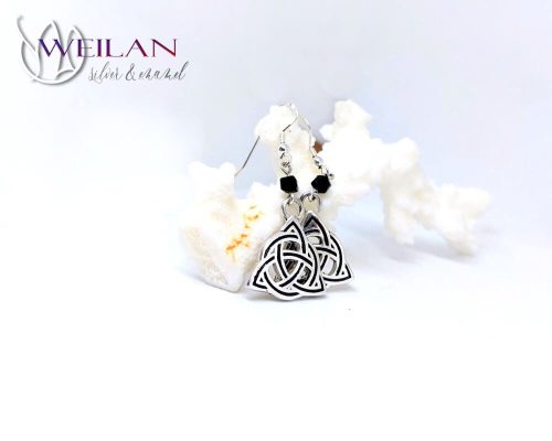 Trinity ezüst tűzzománc fülbevaló