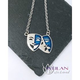 Thália - ezüst tűzzománc nyakék